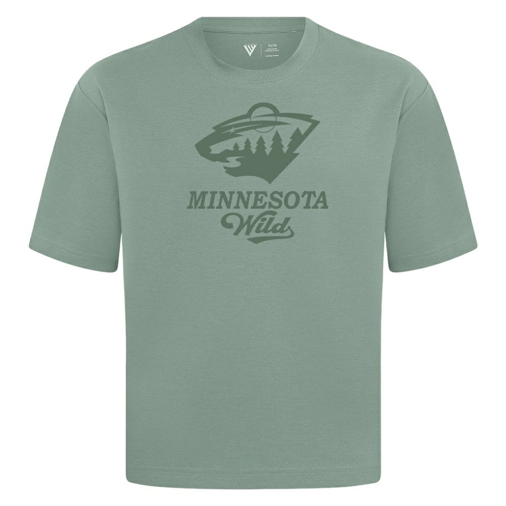 Minnesota Wild Levelwear Shadow Surge Luxe Signature Knit T-Shirt For Sale