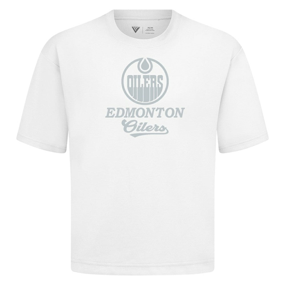 Edmonton Oilers Levelwear Shadow Surge Luxe Signature Knit T-Shirt On Sale