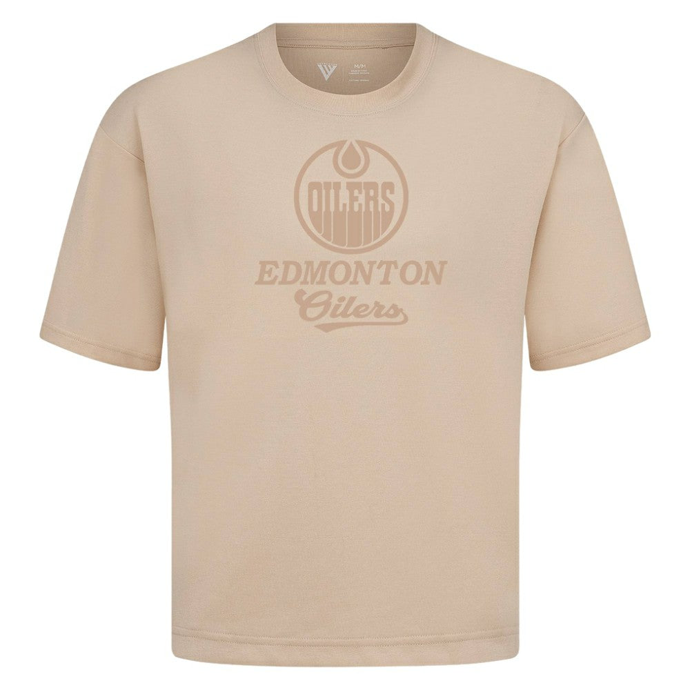 Edmonton Oilers Levelwear Shadow Surge Luxe Signature Knit T-Shirt Discount