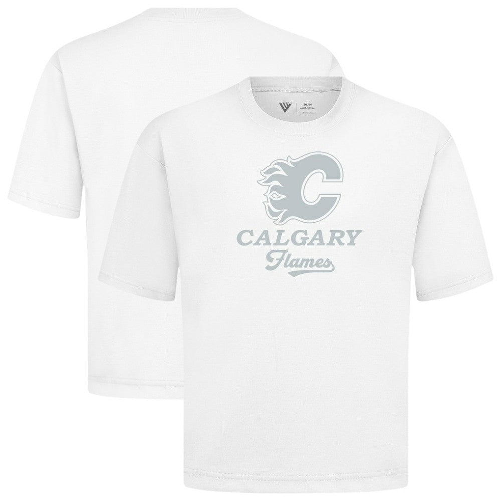 Calgary Flames Levelwear Shadow Surge Luxe Signature Knit T-Shirt On Sale
