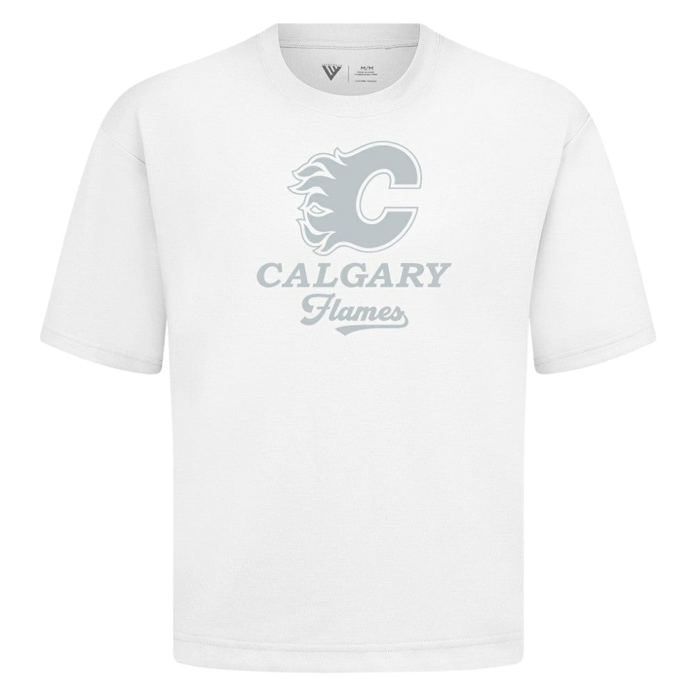 Calgary Flames Levelwear Shadow Surge Luxe Signature Knit T-Shirt On Sale