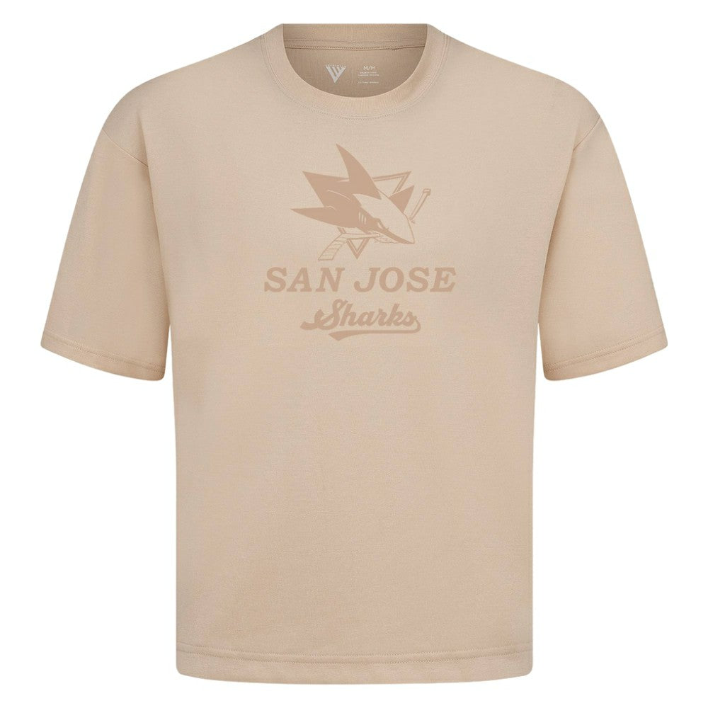 San Jose Sharks Levelwear Shadow Surge Luxe Signature Knit T-Shirt On Sale