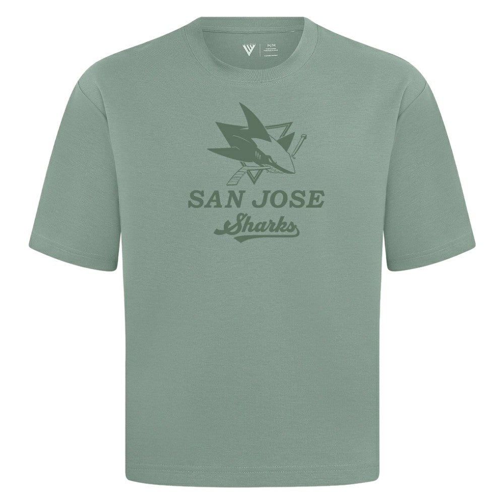 San Jose Sharks Levelwear Shadow Surge Luxe Signature Knit T-Shirt Sale