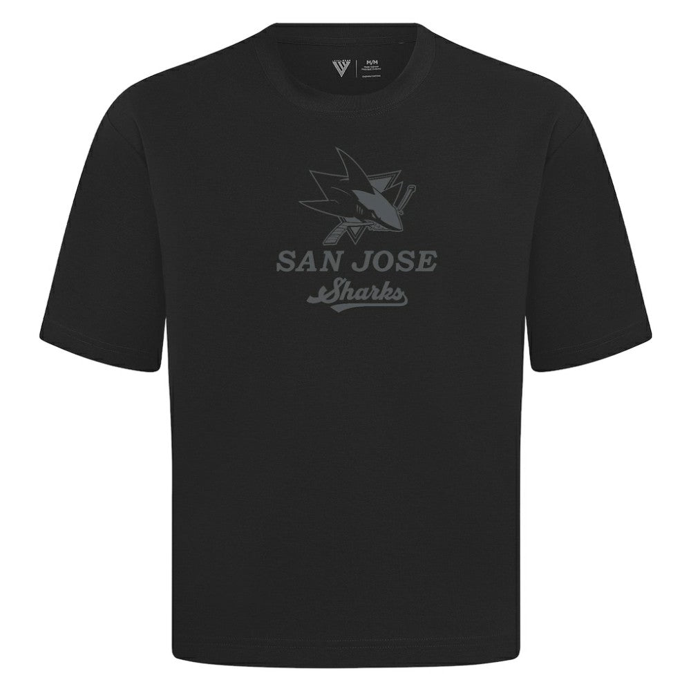 San Jose Sharks Levelwear Shadow Surge Luxe Signature Knit T-Shirt Sale