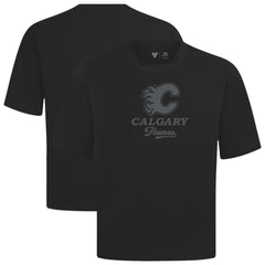 Calgary Flames Levelwear Shadow Surge Luxe Signature Knit T-Shirt Sale