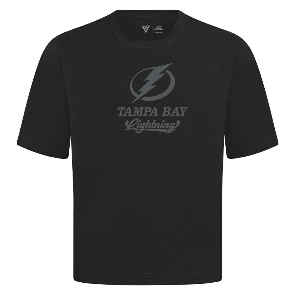 Tampa Bay Lightning Levelwear Shadow Surge Luxe Signature Knit T-Shirt For Sale
