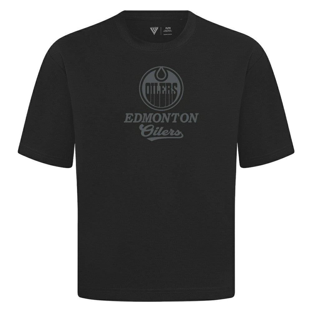 Edmonton Oilers Levelwear Shadow Surge Luxe Signature Knit T-Shirt Online