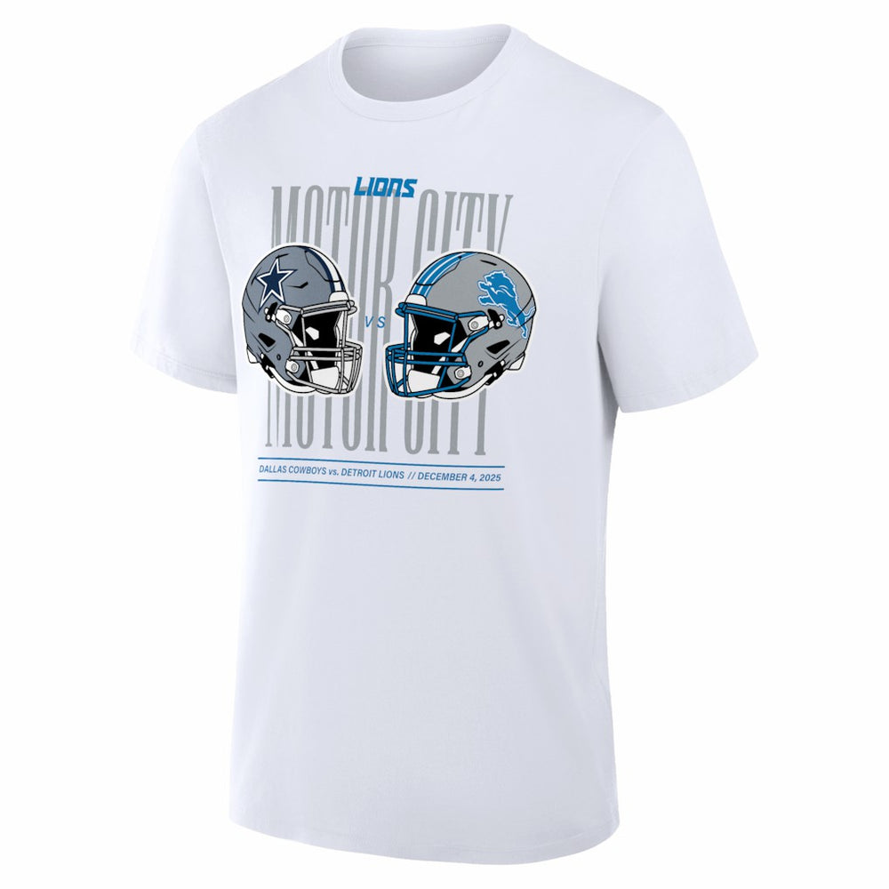 Detroit Lions  vs. Dallas Cowboys White Out T-Shirt