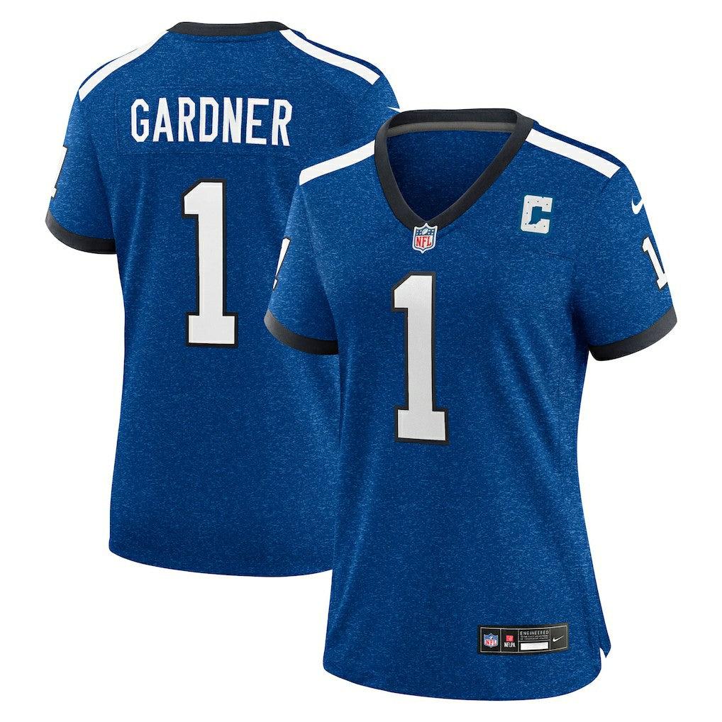 Indianapolis Colts Nike Ahmad Sauce Gardner  Women's Alternate 2 Indiana Nights Game Jersey
