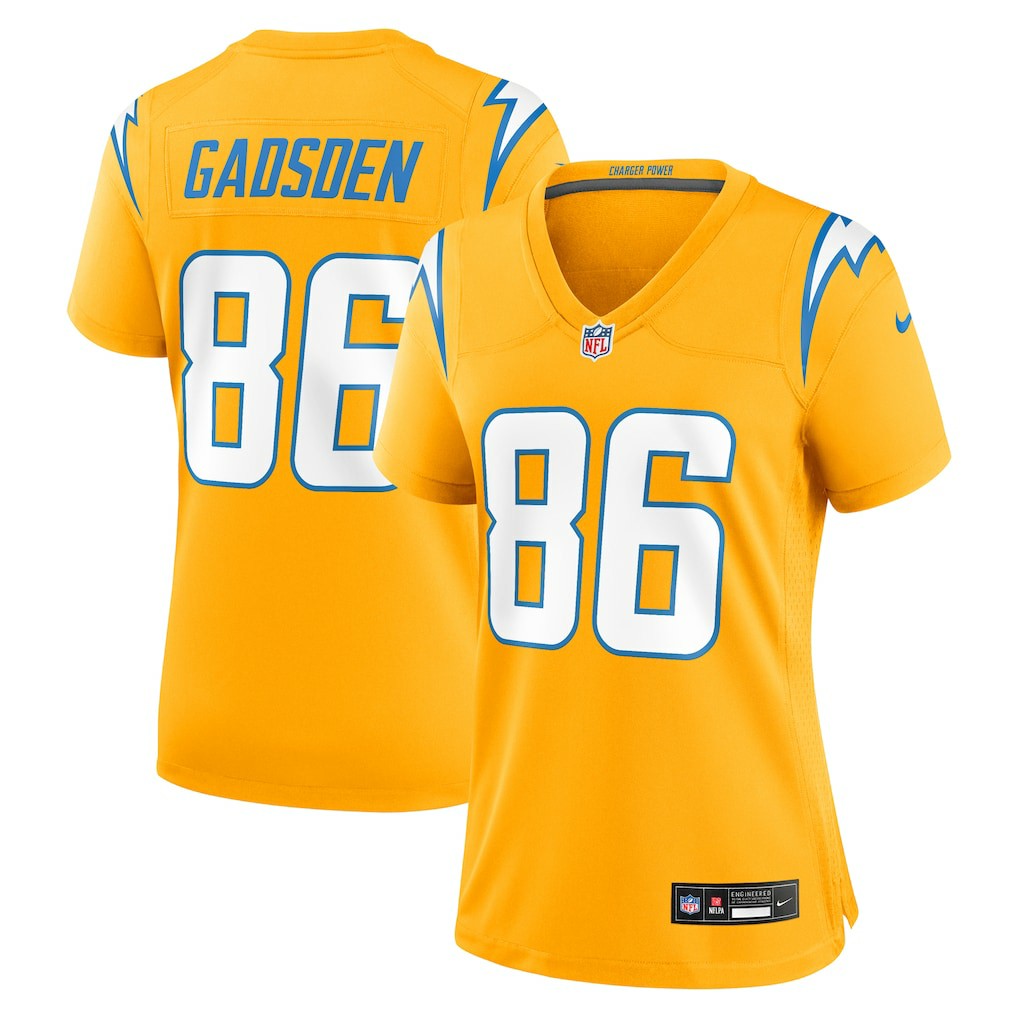 Los Angeles Chargers Nike Oronde Gadsden  Women's Alternate Charger Power Game Jersey