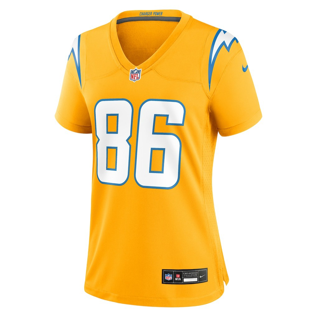 Los Angeles Chargers Nike Oronde Gadsden  Women's Alternate Charger Power Game Jersey
