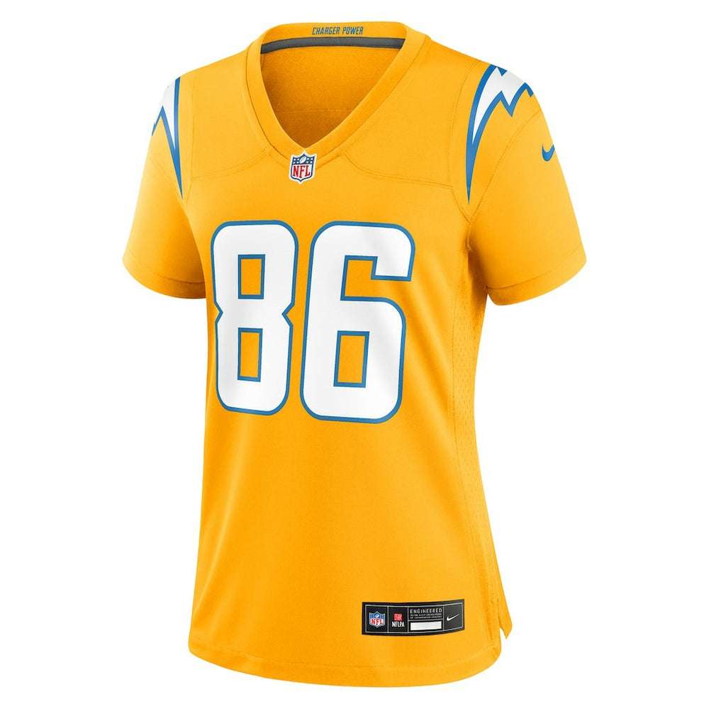 Los Angeles Chargers Nike Oronde Gadsden  Women's Alternate Charger Power Game Jersey