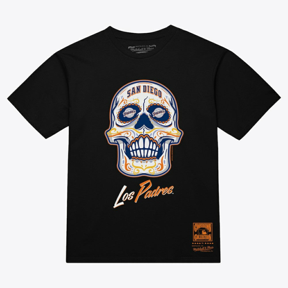 San Diego Padres Mitchell & Ness Women's Sugar Skull Boxy T-Shirt | MLB Near me