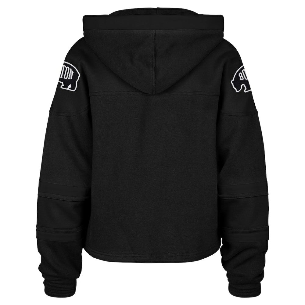 Boston Bruins '47 Women's Cropped Lacer Hoodie For Sale