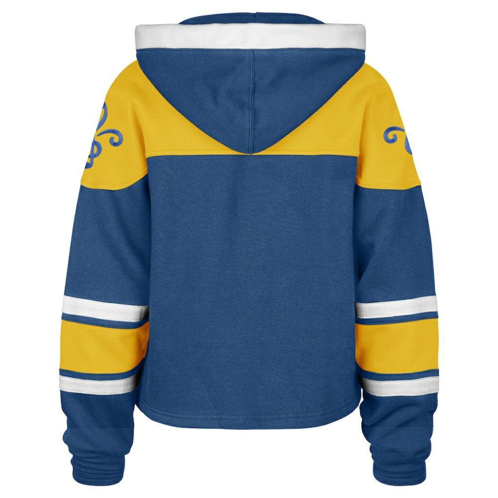 St. Louis Blues '47 Women's Cropped Lacer Hoodie Sale