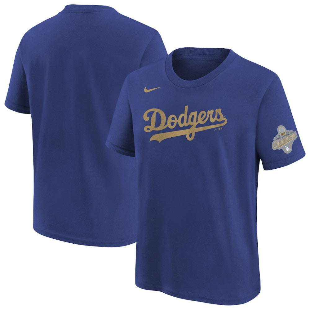 Los Angeles Dodgers Nike Youth 2026 Gold Collection Wordmark T-Shirt | MLB New