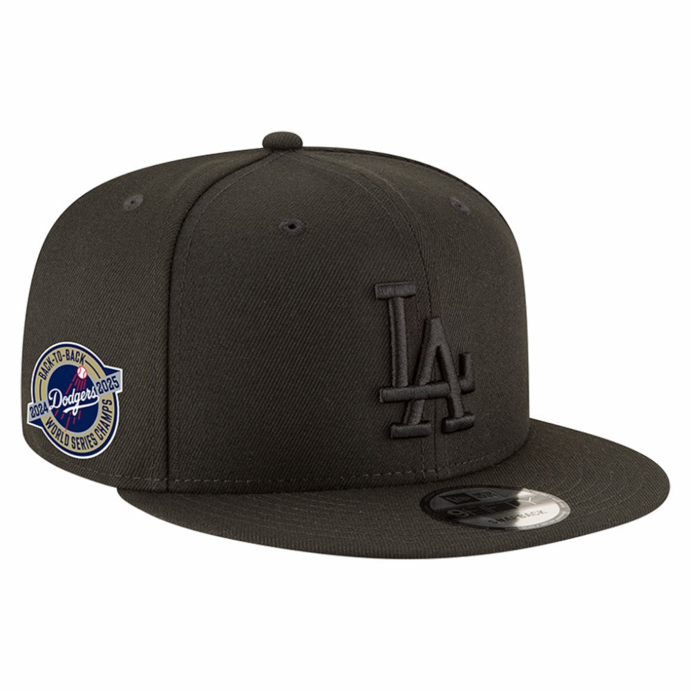 Los Angeles Dodgers New Era 2024/25 Back-to-Back Champions Circle Side Patch 9FIFTY Snapback Hat | MLB Shop