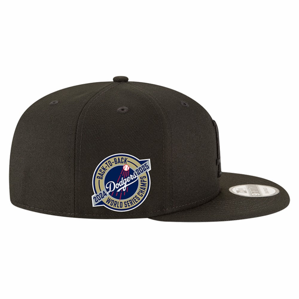 Los Angeles Dodgers New Era 2024/25 Back-to-Back Champions Circle Side Patch 9FIFTY Snapback Hat | MLB Shop