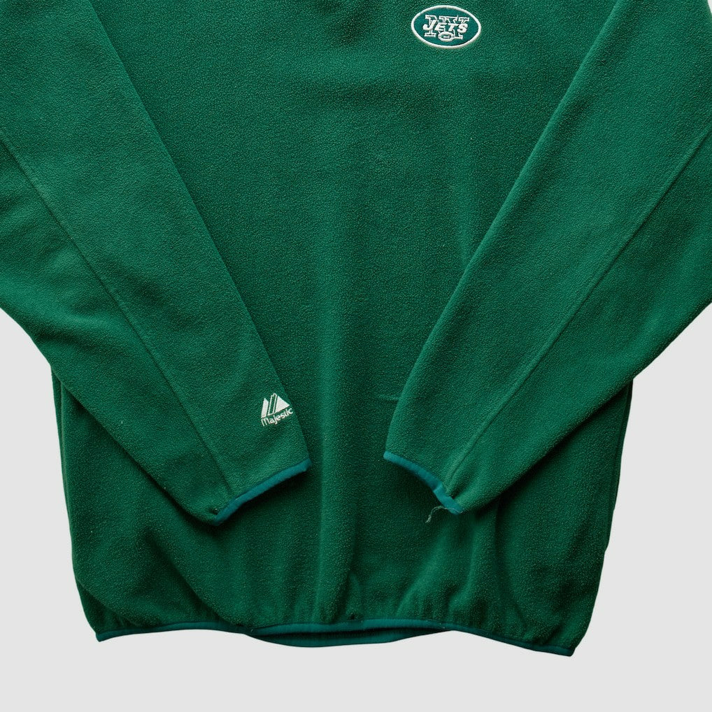 New York Jets Fanatics Majestic 2000s 1/4 Zip Sweatshirt