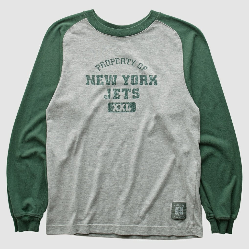 New York Jets Fanatics Grid Iron 2000s Long Sleeve T-shirt