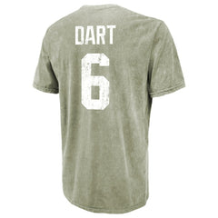 New York Giants New Era Jaxson Dart  Majestic Threads Mineral Wash Name & Number T-Shirt