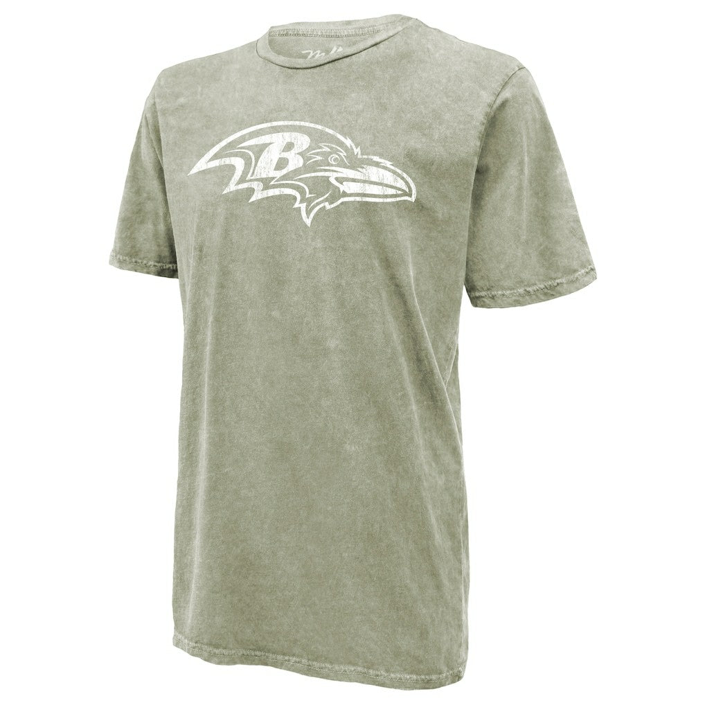Baltimore Ravens  Lamar Jackson  Majestic Threads Mineral Wash Name & Number T-Shirt