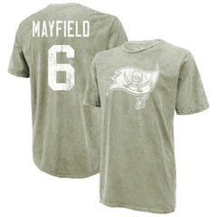 Tampa Bay Buccaneers  Baker Mayfield  Majestic Threads Mineral Wash Name & Number T-Shirt