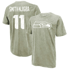 Seattle Seahawks  Jaxon Smith-Njigba  Majestic Threads Mineral Wash Name & Number T-Shirt