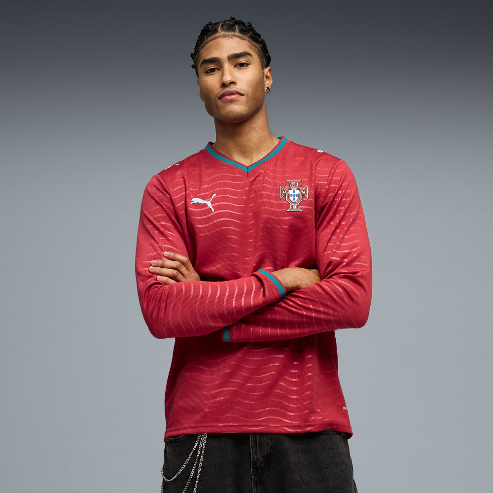 Portugal National Team 2026 Home Replica Long Sleeve Jersey Red - Puma