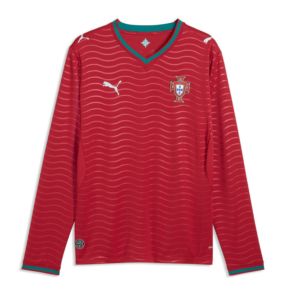 Portugal National Team 2026 Home Replica Long Sleeve Jersey Red - Puma