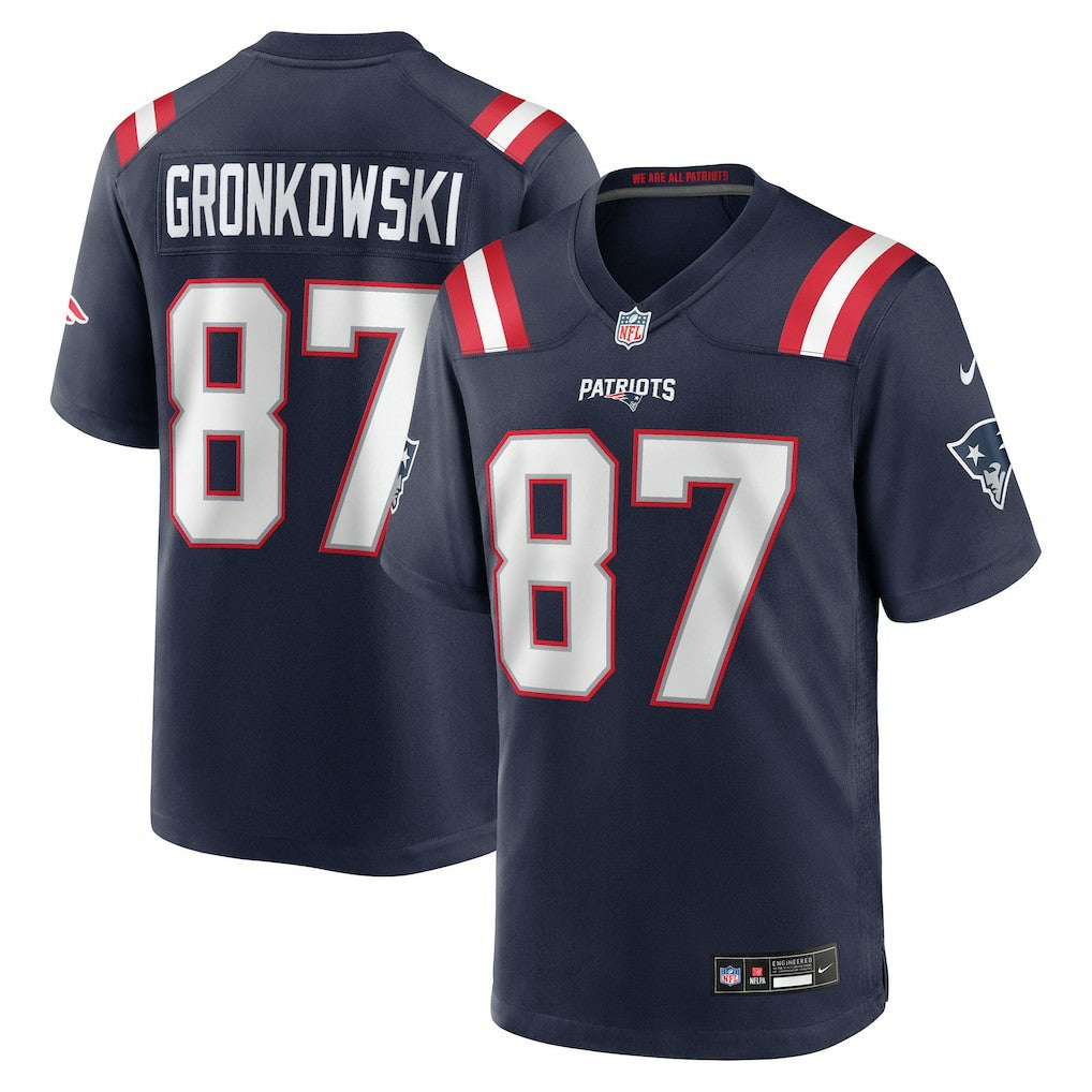 New England Patriots Nike Rob Gronkowski  Team Retired Player Game Jersey