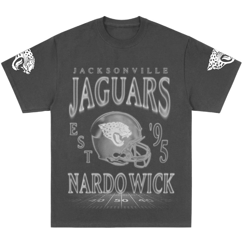Jacksonville Jaguars  Nardo Wick Unisex Teal Smoke T-Shirt