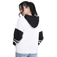 San Antonio Spurs G-III 4Her by Carl Banks Women's Key Player Oversized Hooded Long Sleeve T-Shirt On Sale