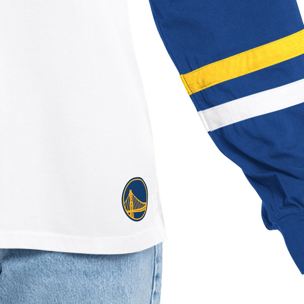 Golden State Warriors G-III 4Her by Carl Banks Women's Key Player Oversized Hooded Long Sleeve T-Shirt sale On Sale