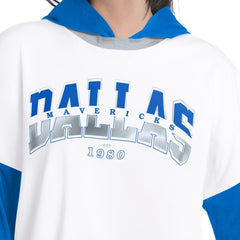 Dallas Mavericks G-III 4Her by Carl Banks Women's Key Player Oversized Hooded Long Sleeve T-Shirt sale Online
