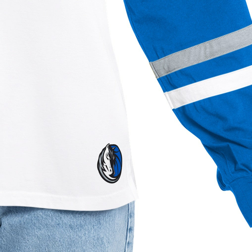 Dallas Mavericks G-III 4Her by Carl Banks Women's Key Player Oversized Hooded Long Sleeve T-Shirt sale Online