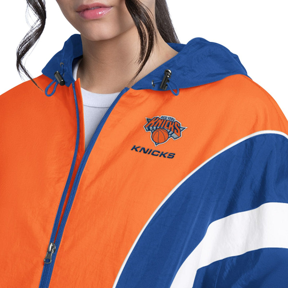 New York Knicks G-III 4Her by Carl Banks Women's Quarterback Lightweight Oversized Full-Zip Jacket Discount