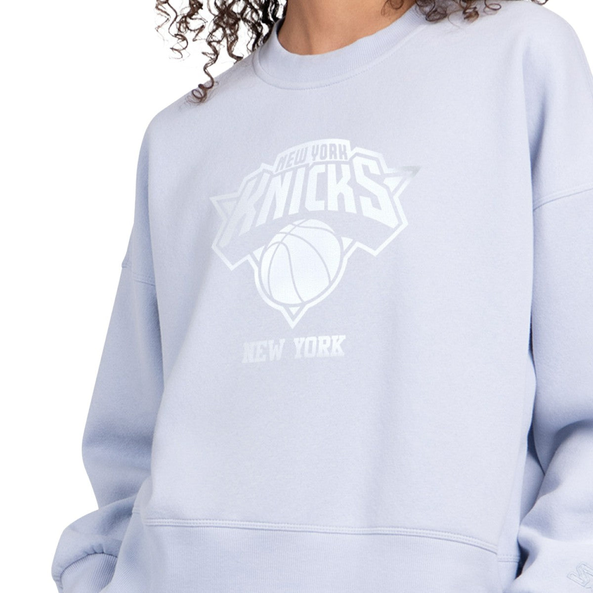 New York Knicks Starter Women's Pastel Boxy Sweatshirt Discount