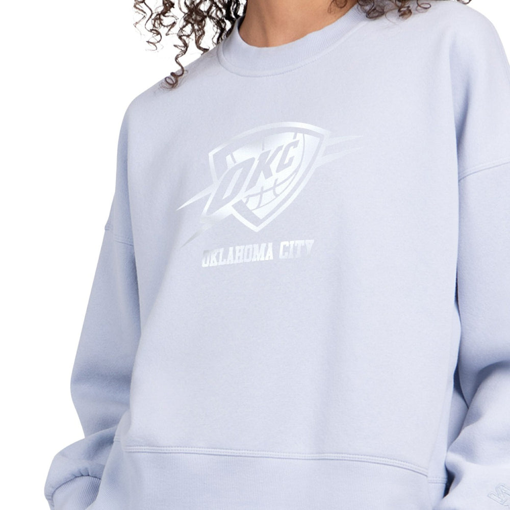 Oklahoma City Thunder Starter Women's Pastel Boxy Sweatshirt New