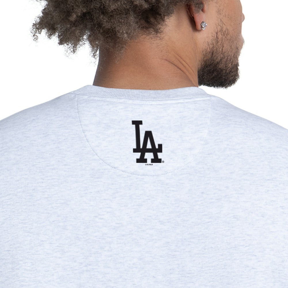 Los Angeles Dodgers Starter Face of Ice Blue French Terry Sweatshirt | MLB Discount