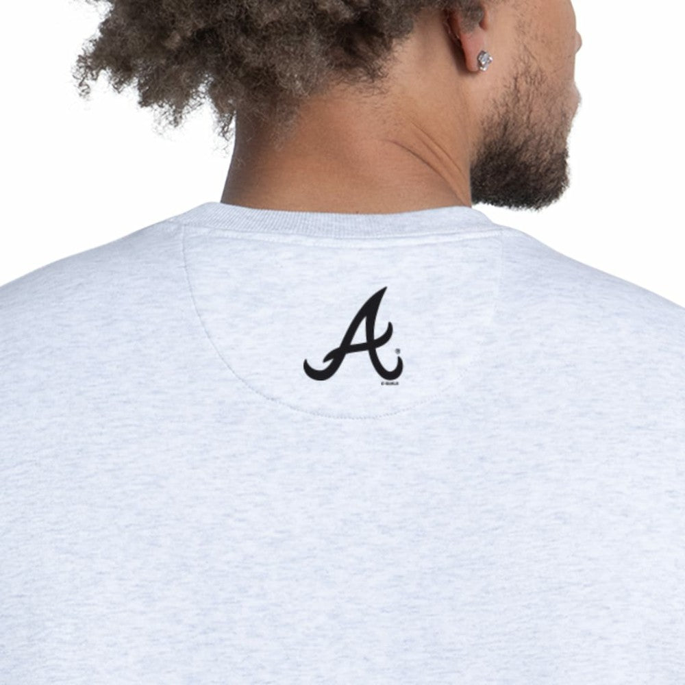 Atlanta Braves Starter Face of Ice Blue French Terry Sweatshirt | MLB Shop