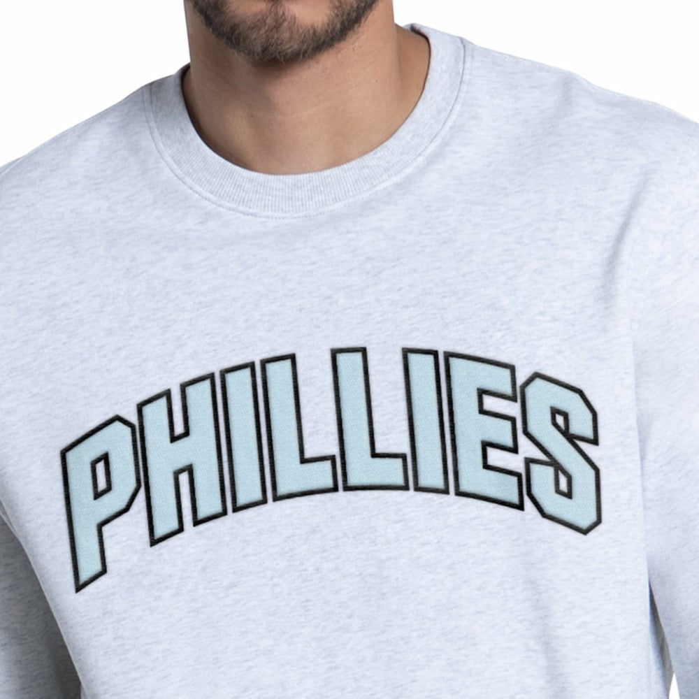 Philadelphia Phillies Starter Face of Ice Blue French Terry Sweatshirt | MLB Online