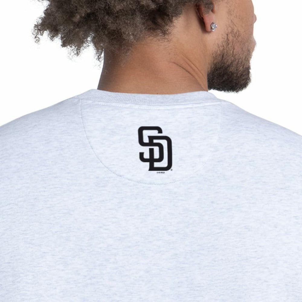 San Diego Padres Starter Face of Ice Blue French Terry Sweatshirt | MLB On Sale