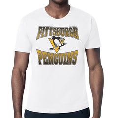 Pittsburgh Penguins Starter Comic Style Team Graphic T-Shirt On Sale
