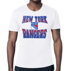 New York Rangers Starter Comic Style Team Graphic T-Shirt For Sale