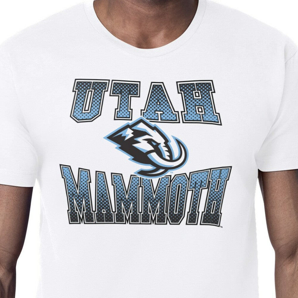 Utah Mammoth Starter Comic Style Team Graphic T-Shirt On Sale