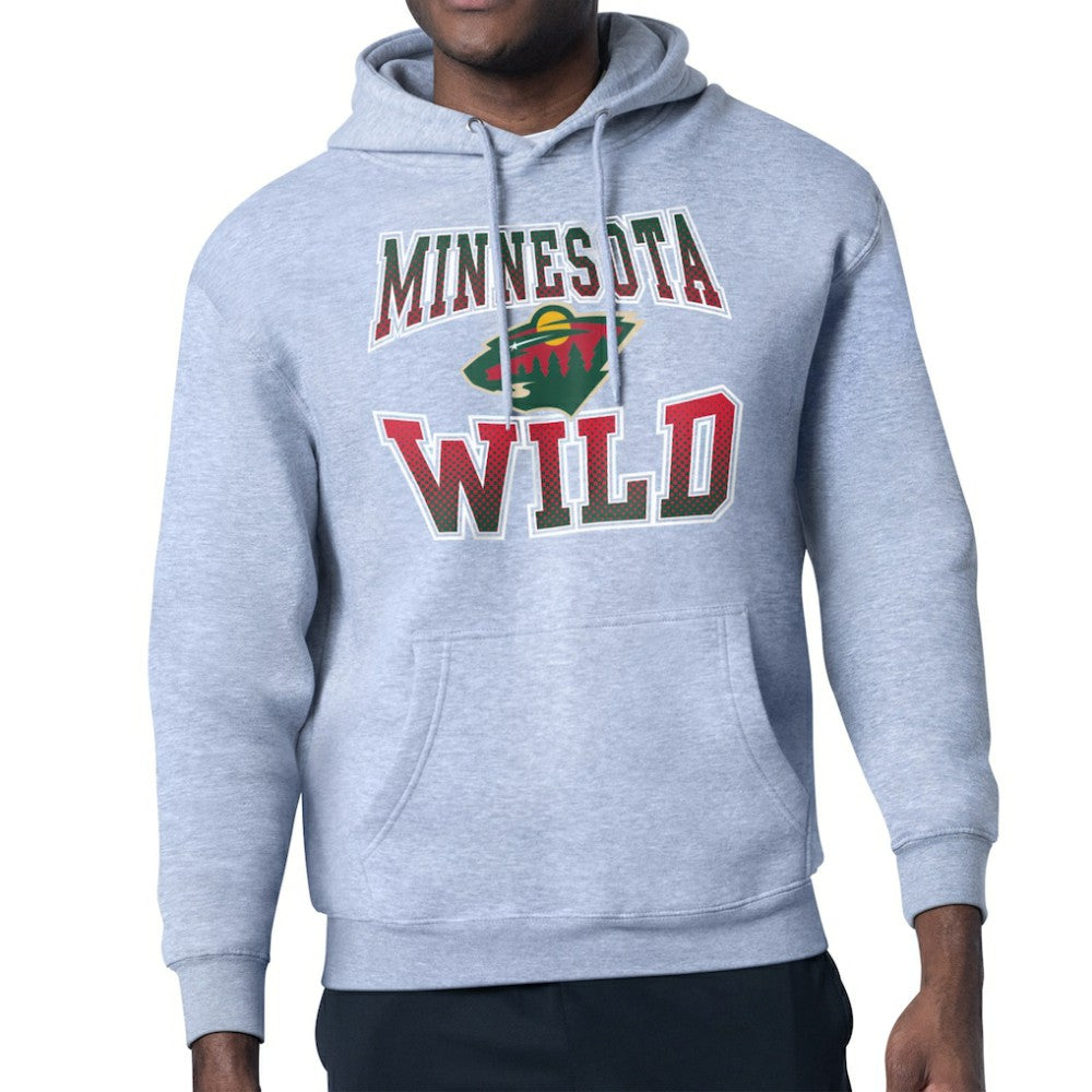 Minnesota Wild Starter Comic Style Team Graphic Hoodie On Sale