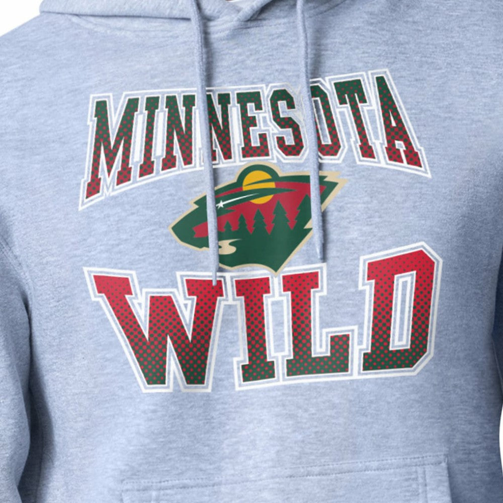Minnesota Wild Starter Comic Style Team Graphic Hoodie On Sale
