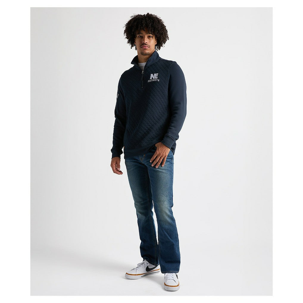 New England Patriots  Charles River x  Franconia Quilted Quarter-Zip Sweatshirt