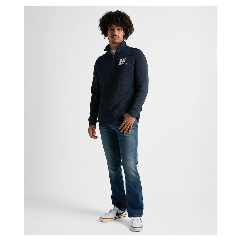 New England Patriots  Charles River x  Franconia Quilted Quarter-Zip Sweatshirt
